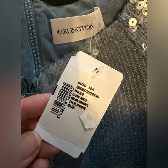 16ARLINGTON Solaria Sequined Tulle Mini Dress - Picture 6 of 8